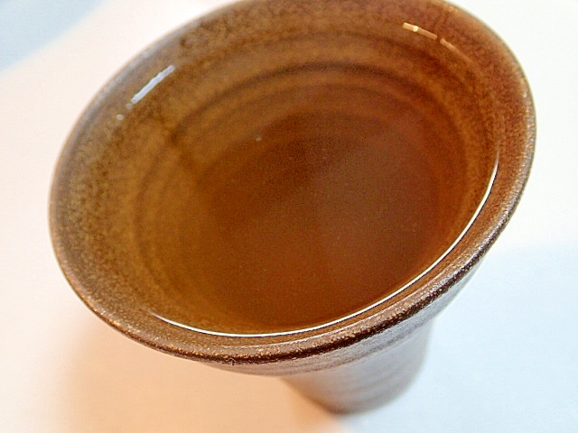 かぼす・生姜入り　芋焼酎のごぼう茶割り♬