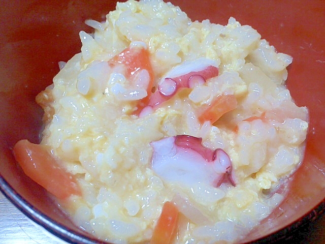タコと野菜のおじや