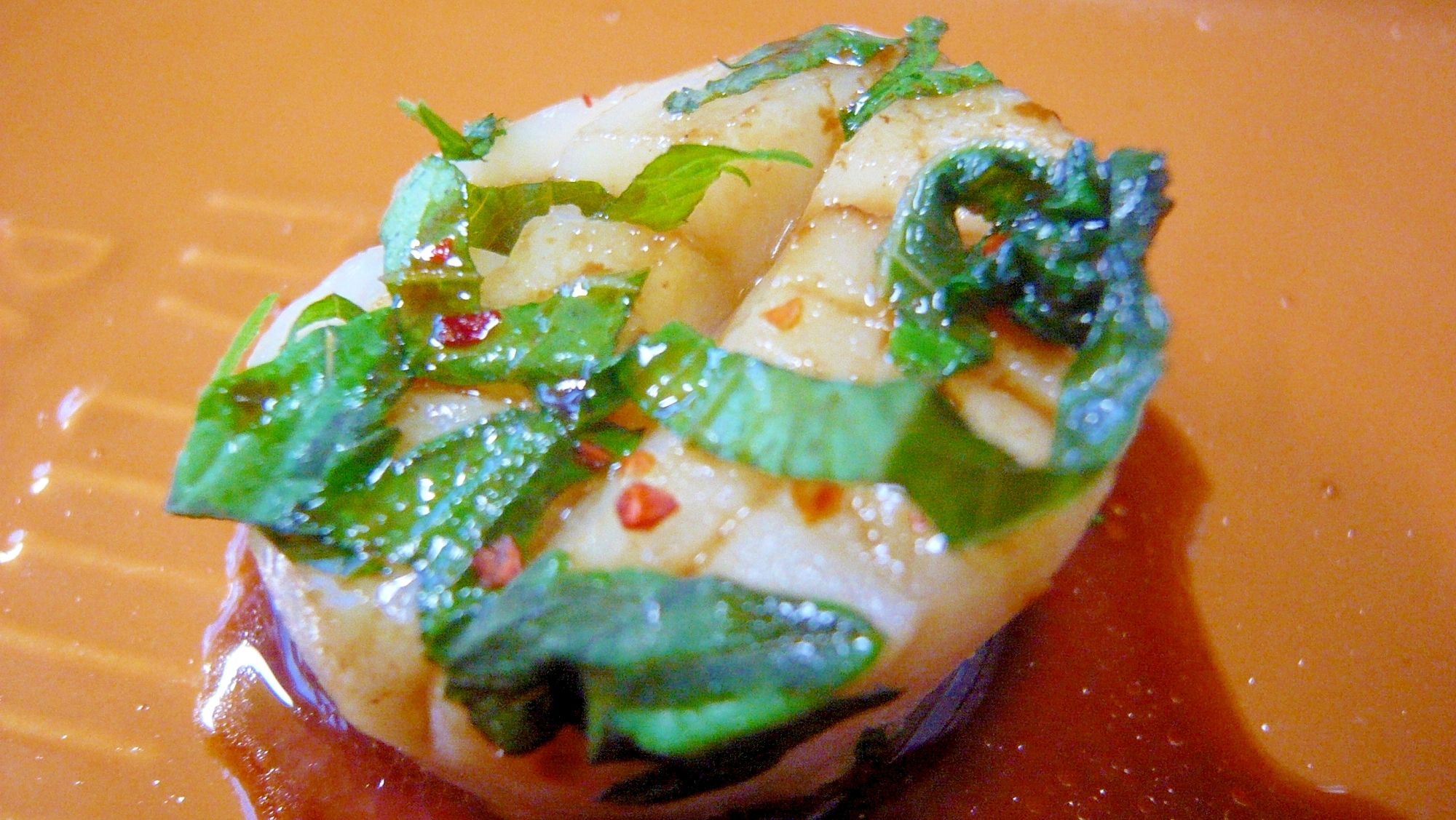 ♥ ホタテ貝柱の大葉ゆずぽんソテー ♥