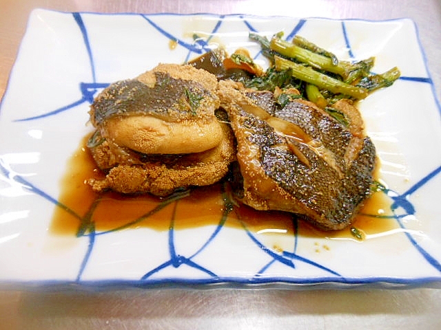 子持ちかれいと春菊の煮物