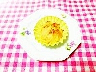 シナモン風味♪りんごの豆乳チーズカップケーキ