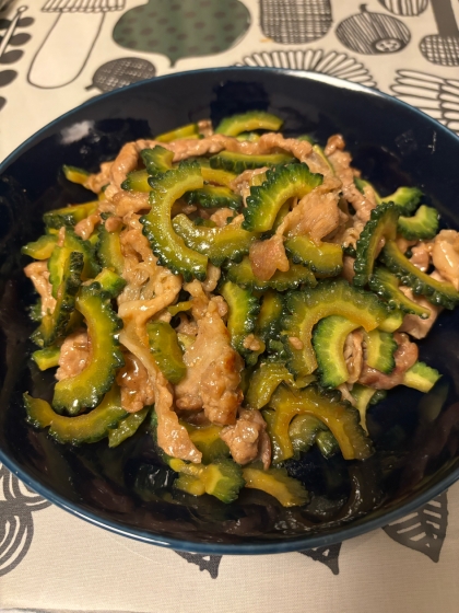 ゴーヤと豚肉のピリ辛炒め