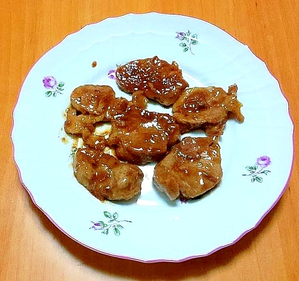 豚ヒレ肉のアプリコット風味照り焼き