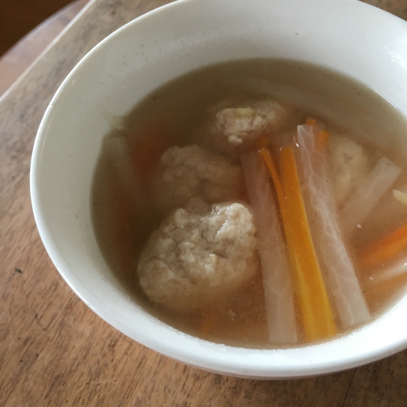 鶏豆腐団子スープ