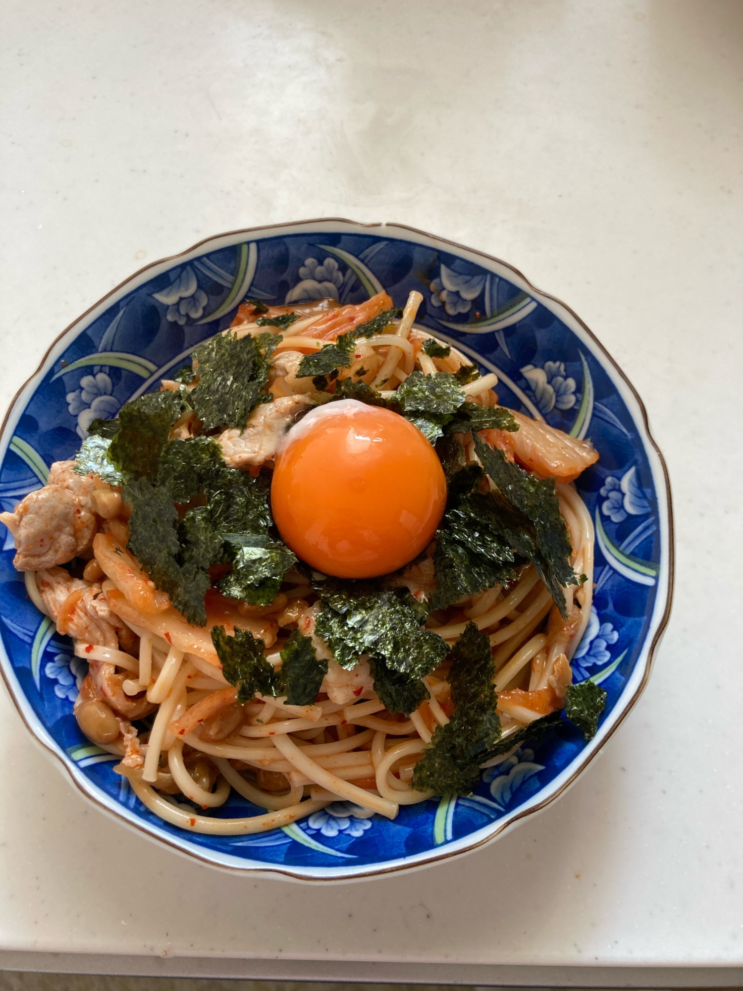 豚キムチ納豆うどん