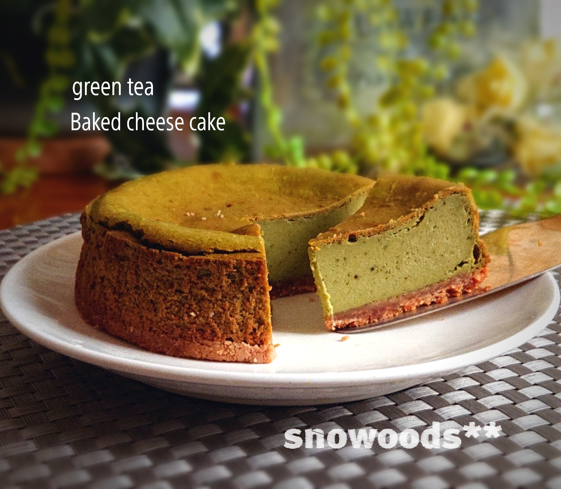 ベイクド抹茶チーズケーキ レシピ 作り方 By Snowoods 楽天レシピ