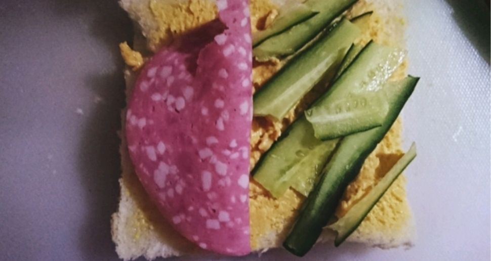 濃厚卵野菜サンド