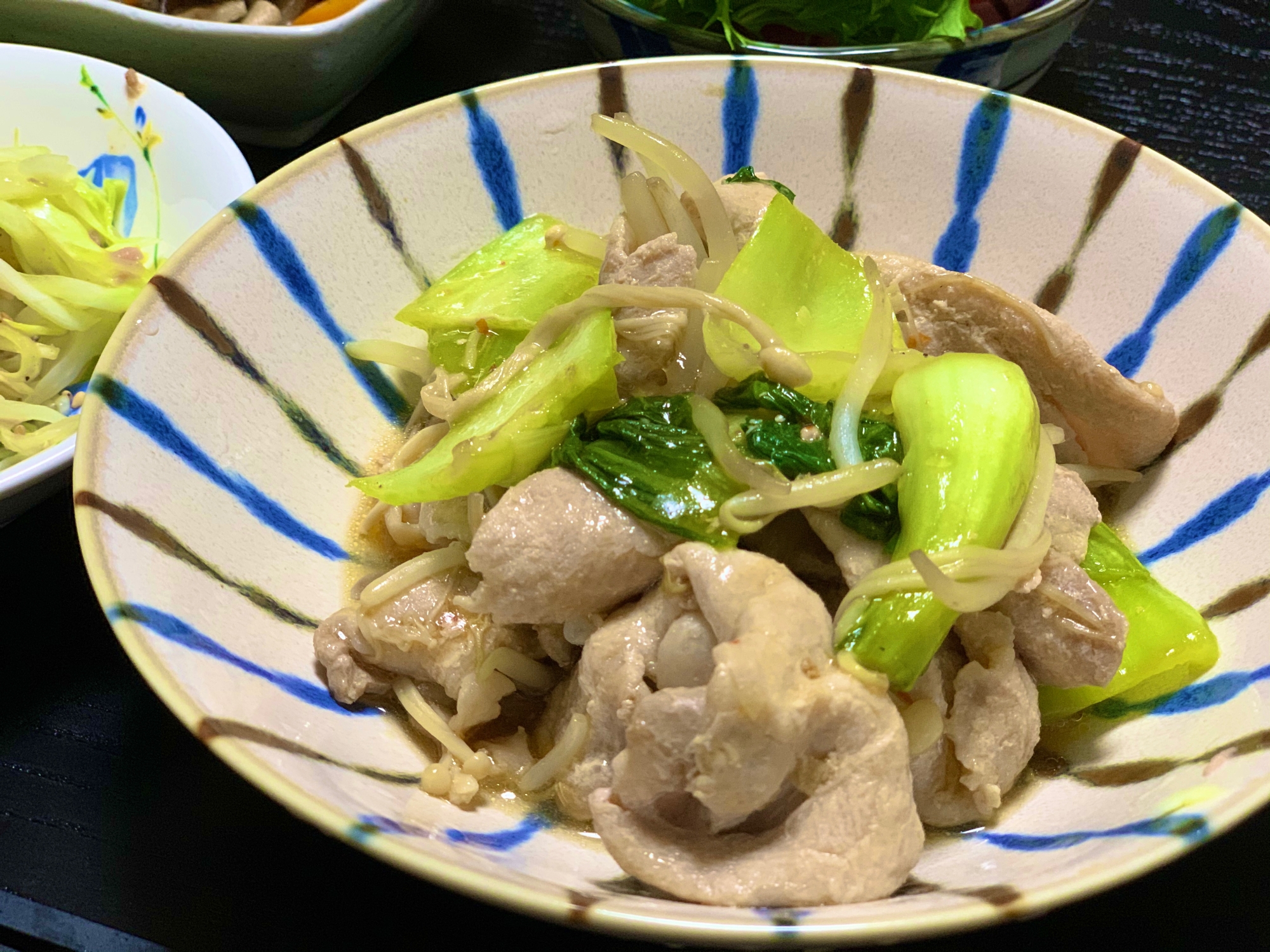 豚肉と青梗菜の中華煮