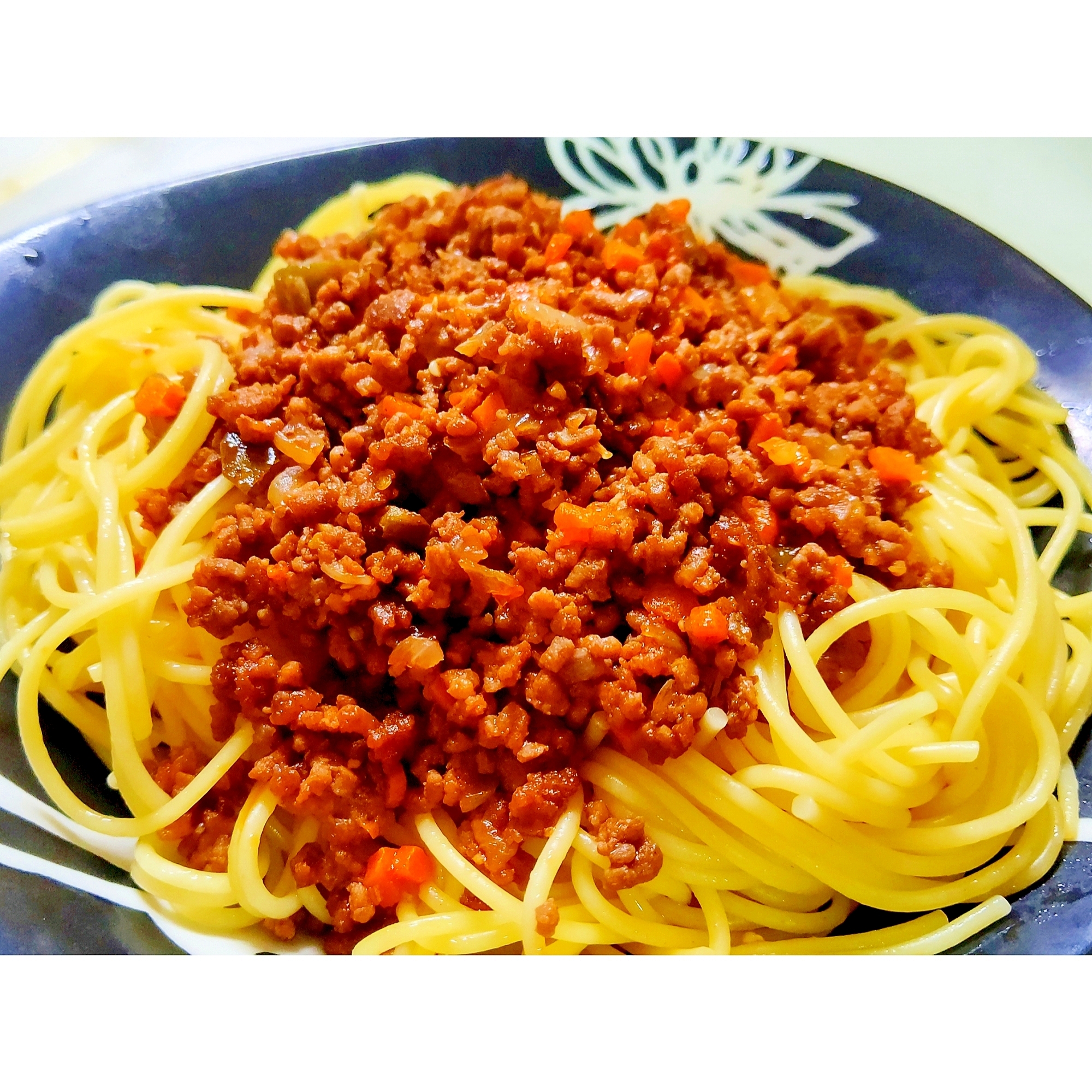 【野菜たっぷり】ナスとにんじんのミートスパゲティ
