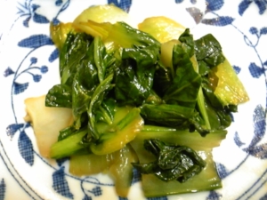 お弁当に簡単 チンゲン菜のオイスター炒め レシピ 作り方 By Kuro 24 楽天レシピ