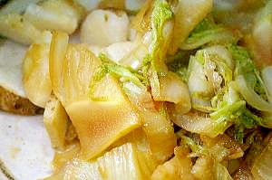 長芋と白菜のソテー