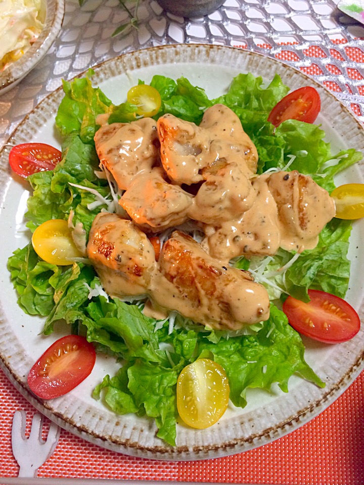 鶏胸肉でやわらか簡単うまーいマヨチリ レシピ 作り方 By 食いしん坊ともりん 楽天レシピ