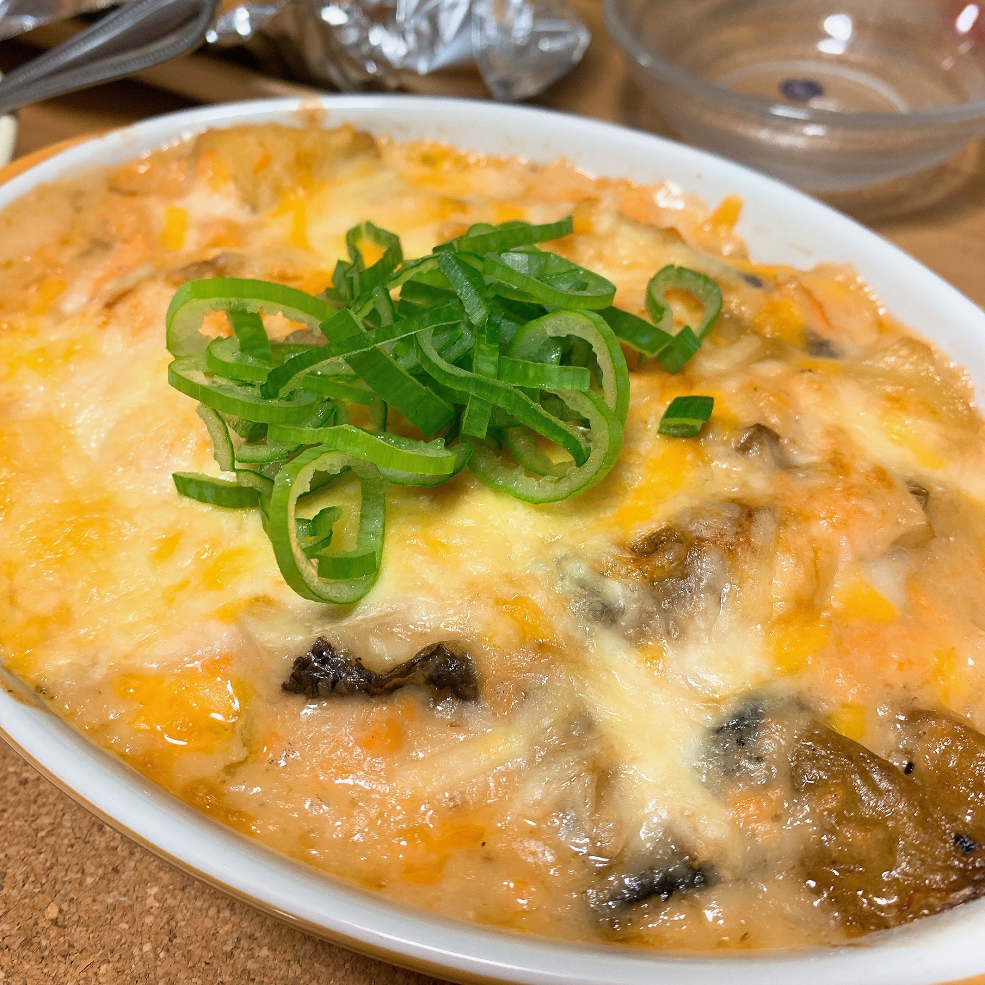 寒い日に食べたい!鮭とジャガイモの和風グラタン!