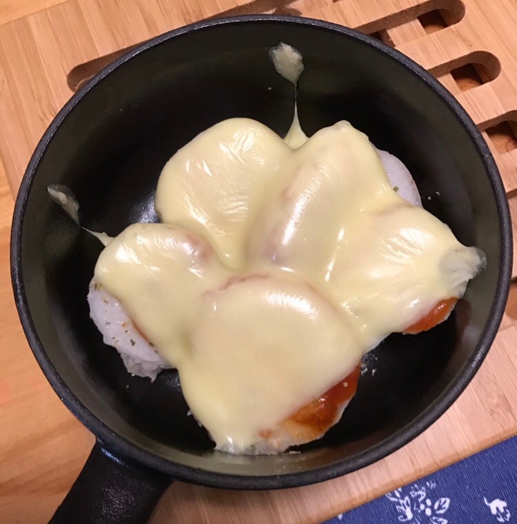 里芋のピザソースチーズ焼き