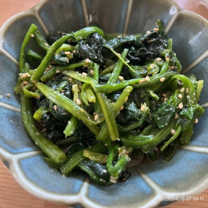 基本の和食副菜♡優しい甘さ♡ほうれん草のごま和え