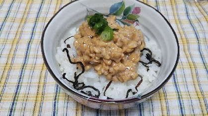 ひきわり納豆を使いました❗️美味しかったです❣️
ごちそうさまでした(^^)