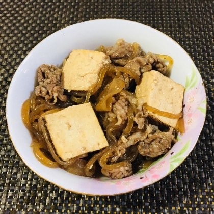 豆腐にしっかりと味が染み込んでいて、お肉も柔らかくて、美味しかったです(^O^)