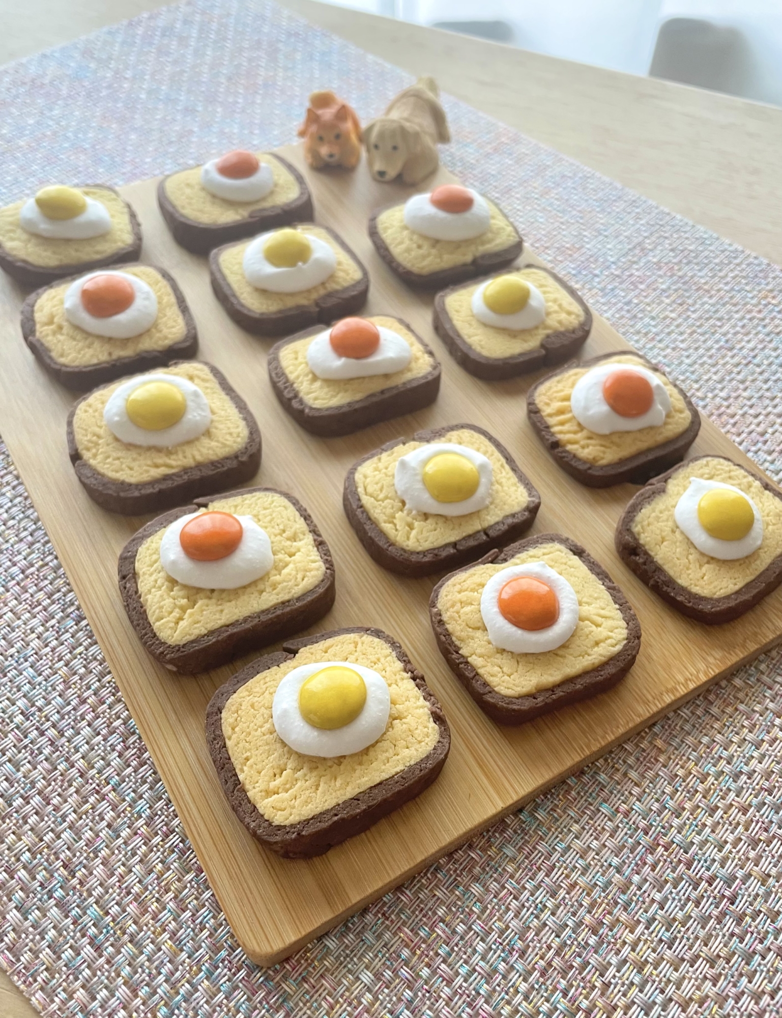 目玉焼きトーストみたいな♡食パンクッキー