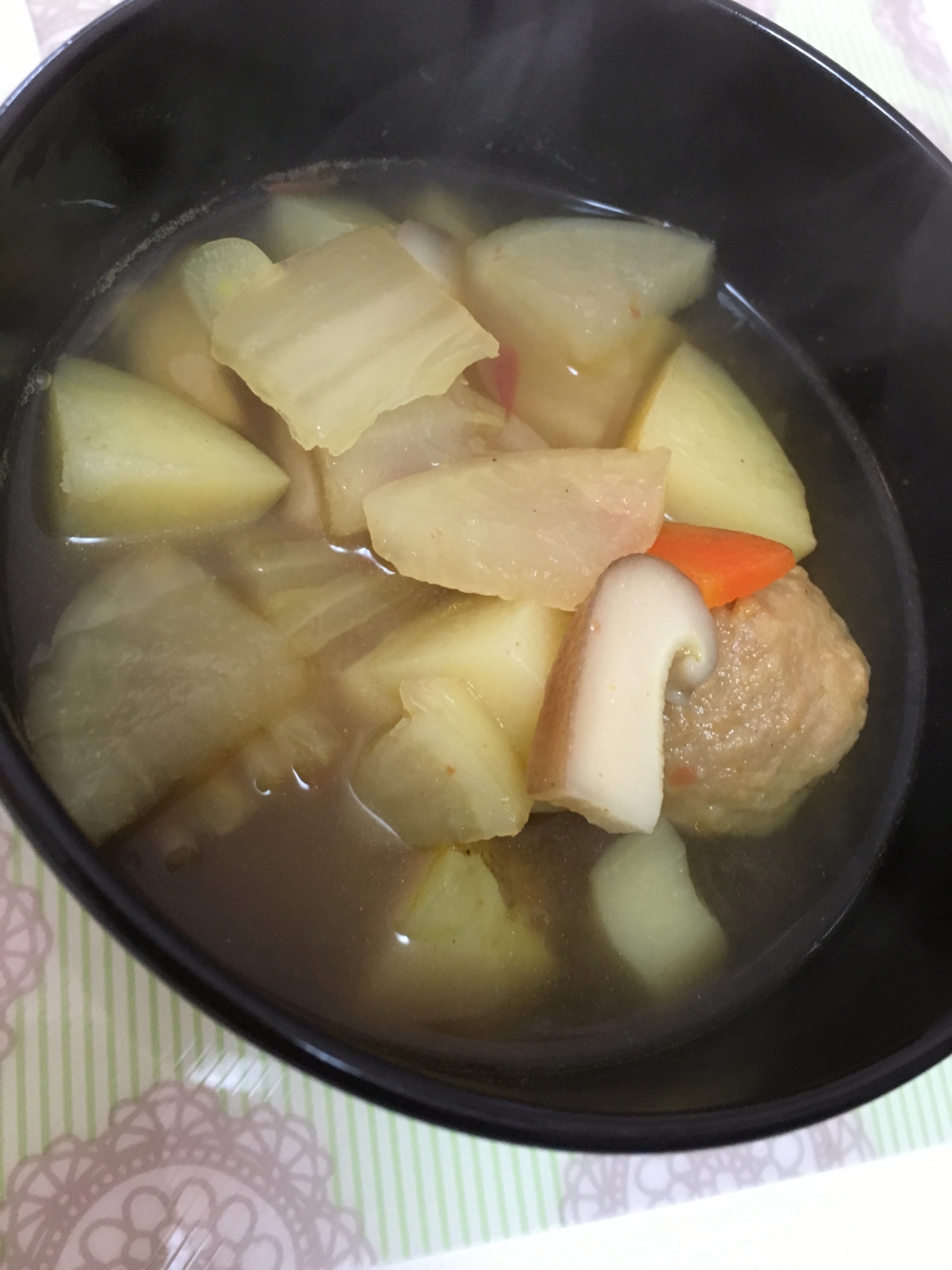 肉団子のカレースープ