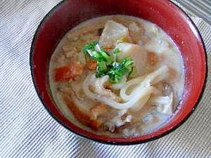 体の芯からあったまる☆粕汁うどん