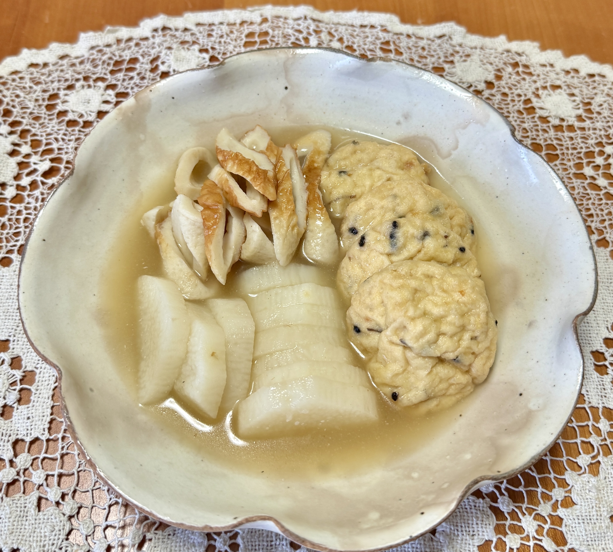 長芋とがんもどきとちくわの☆煮物