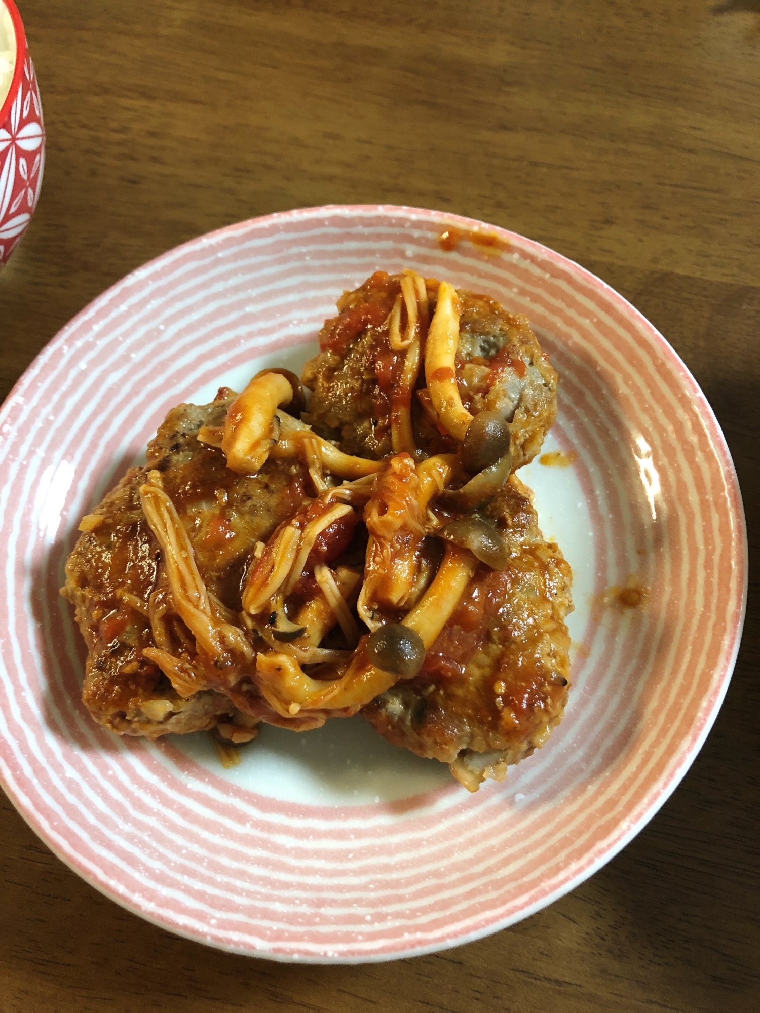 美味しすぎる！トマトの煮込みハンバーグ！