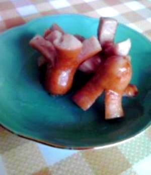 レンジで簡単 時短 お弁当用タコウインナー レシピ 作り方 By こうたんと 楽天レシピ