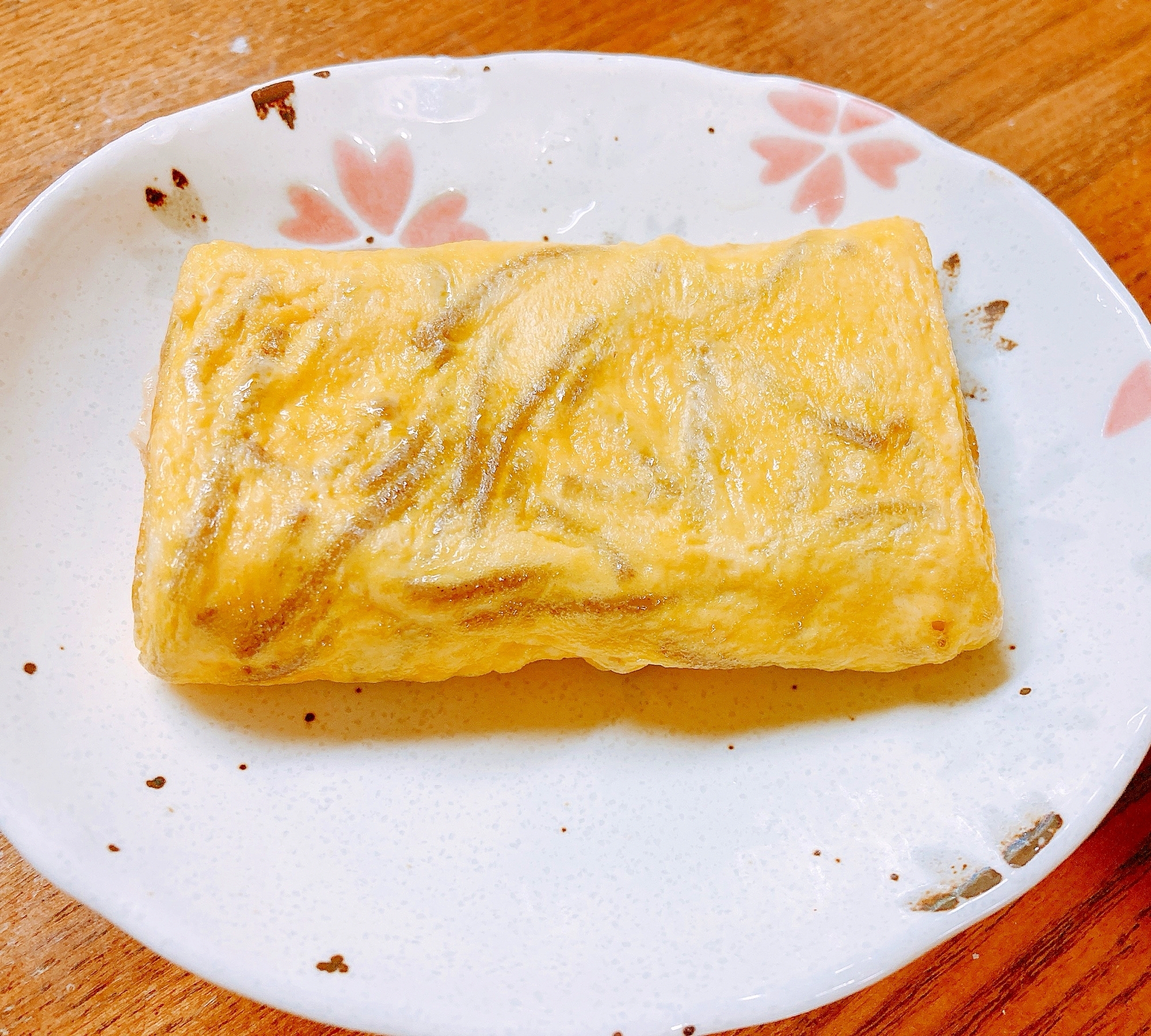 卵１個☆蕎麦入り卵焼き