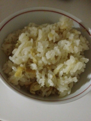 生姜と油あげで簡単大人味の炊き込みご飯(^_-)