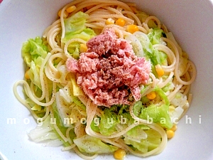 ノンオイルでヘルシー♪春キャベツのスパゲッティ