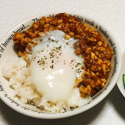 実は豆腐でヘルシー！キーマカレー