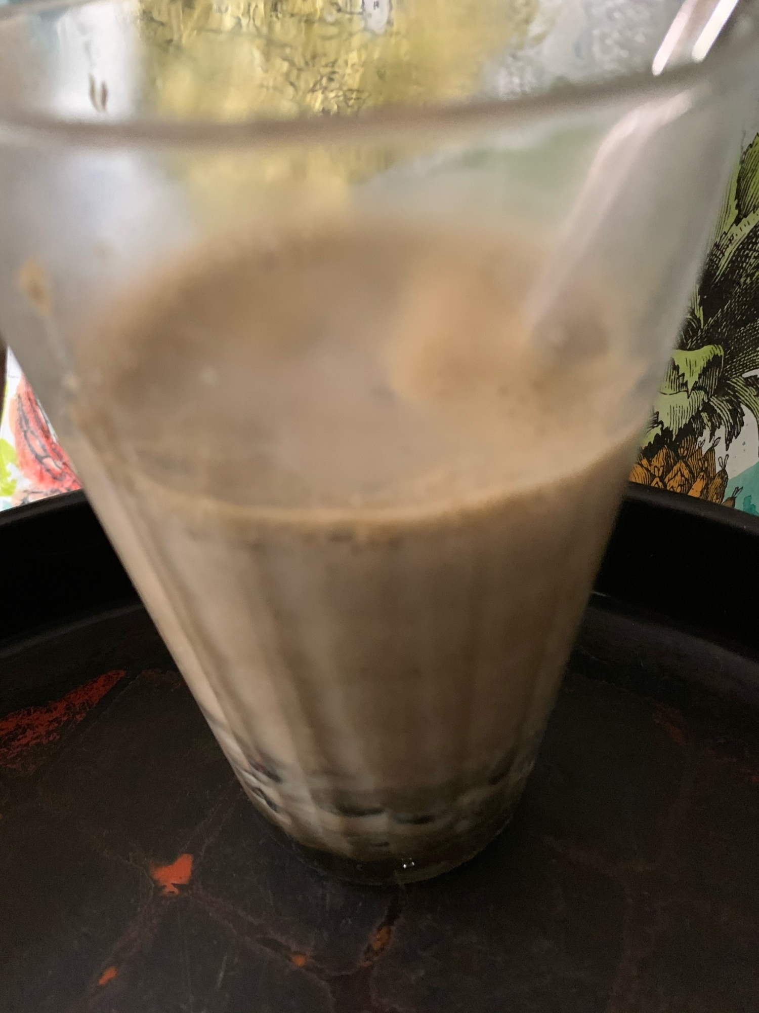 ホットタピオカほうじ茶ラテ