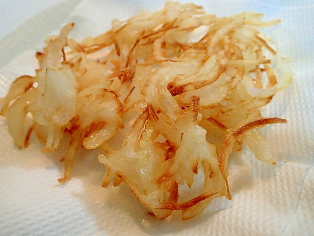 米粉でサクサク 玉葱のかき揚げ