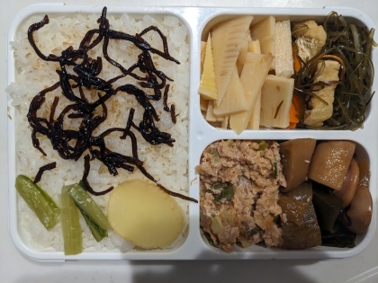 これうまつゆで簡単♪ 筍と切り昆布の炒り煮★