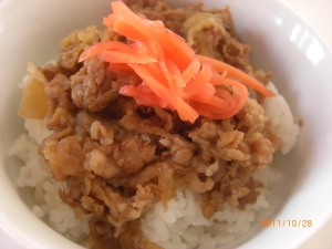 うちの簡単牛丼