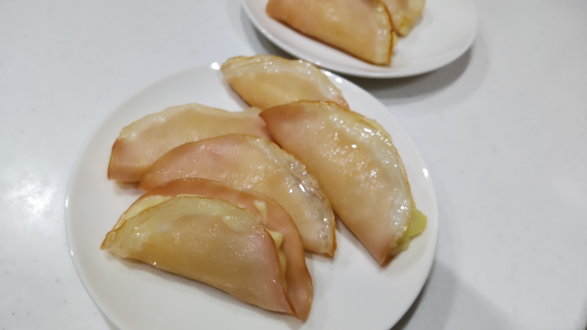 トースターで簡単！ハムポテチーズ