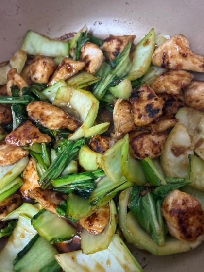 速攻晩御飯♪鶏肉とブロッコリーのオイスター炒め