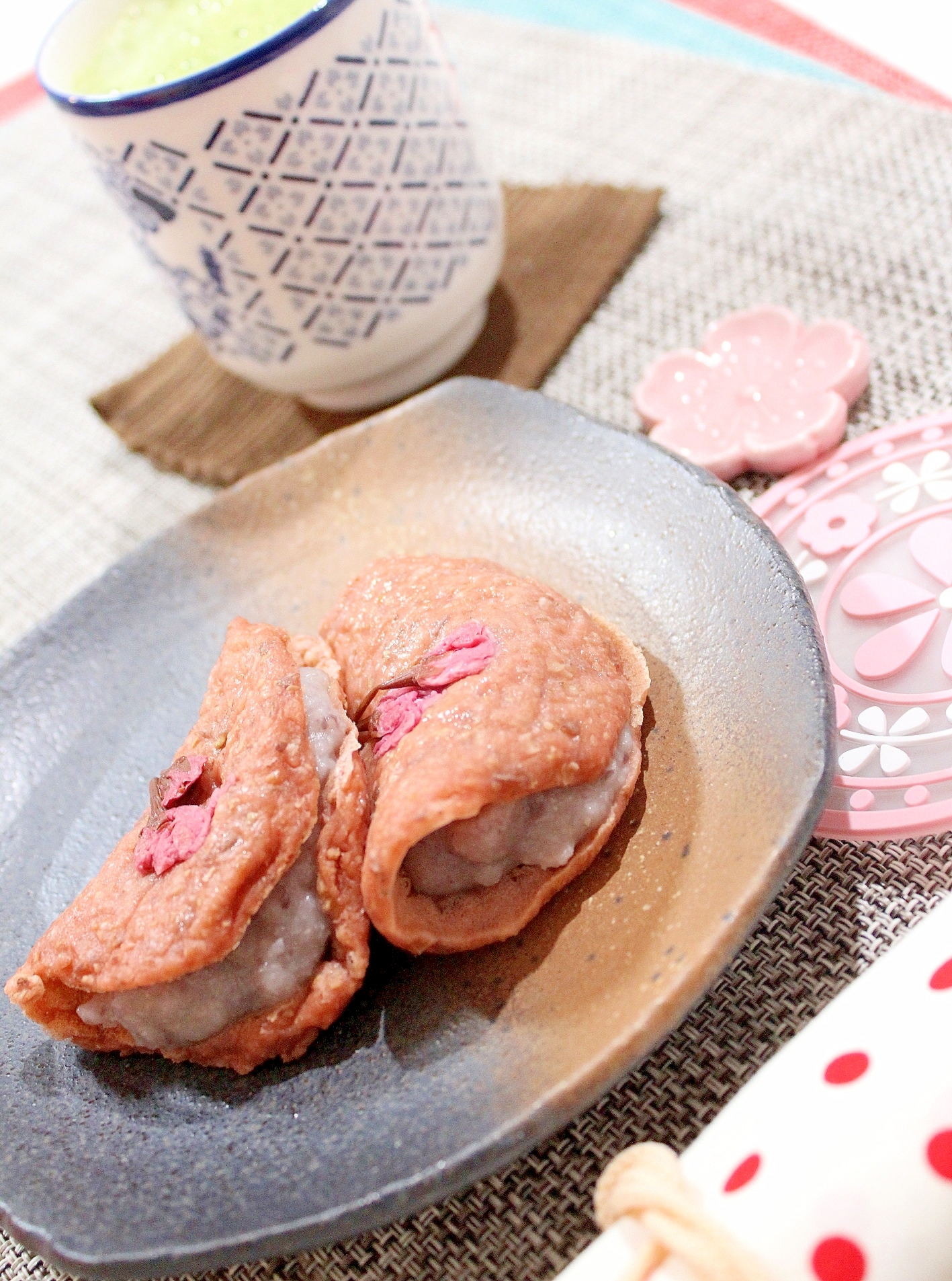 オーツ麦ミックス粉で作る低糖質☆桜餅