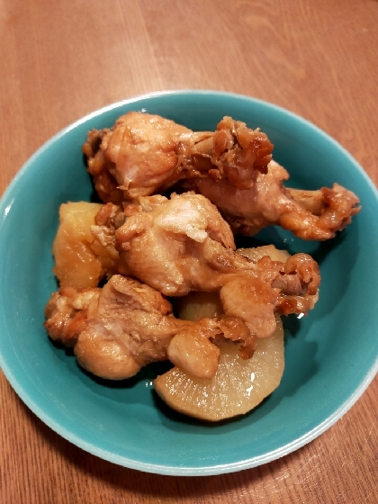 鶏手羽元の照り煮　圧力鍋で簡単に。