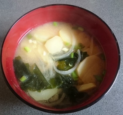 味噌汁かけご飯でいただきました♪ごちそうさまでした(^-^)