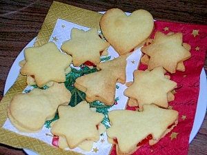 材料4つだけ 簡単美味しいクリスマスジャムクッキー レシピ 作り方 By はなはな桜 楽天レシピ