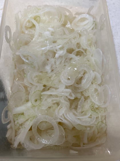 新玉ねぎで酢玉ねぎ✿