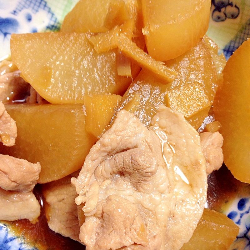 さっぱり濃厚！大根と豚肉炒め煮