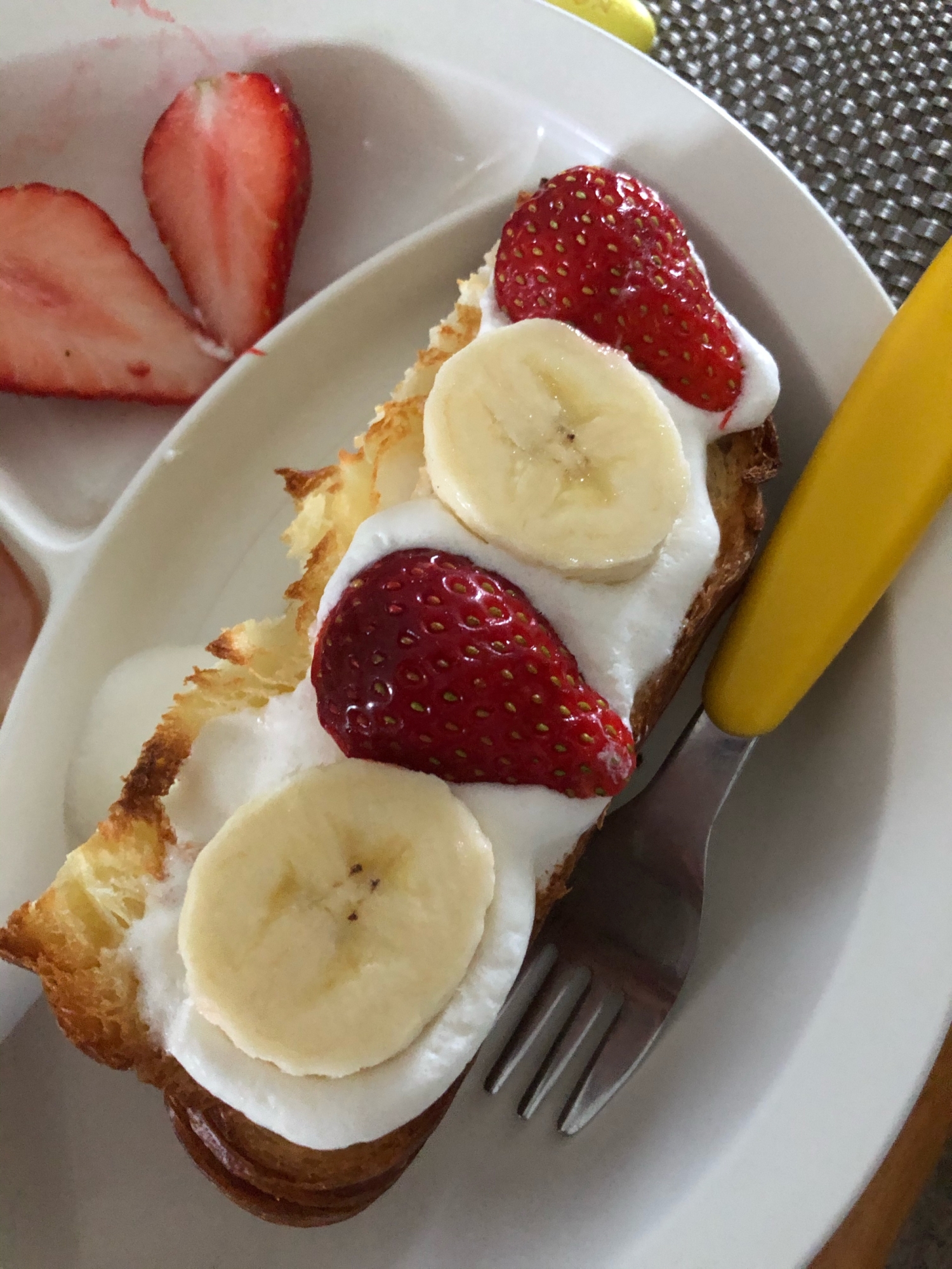 母の日にも トーストで簡単デザート レシピ 作り方 By ぺっころり 楽天レシピ