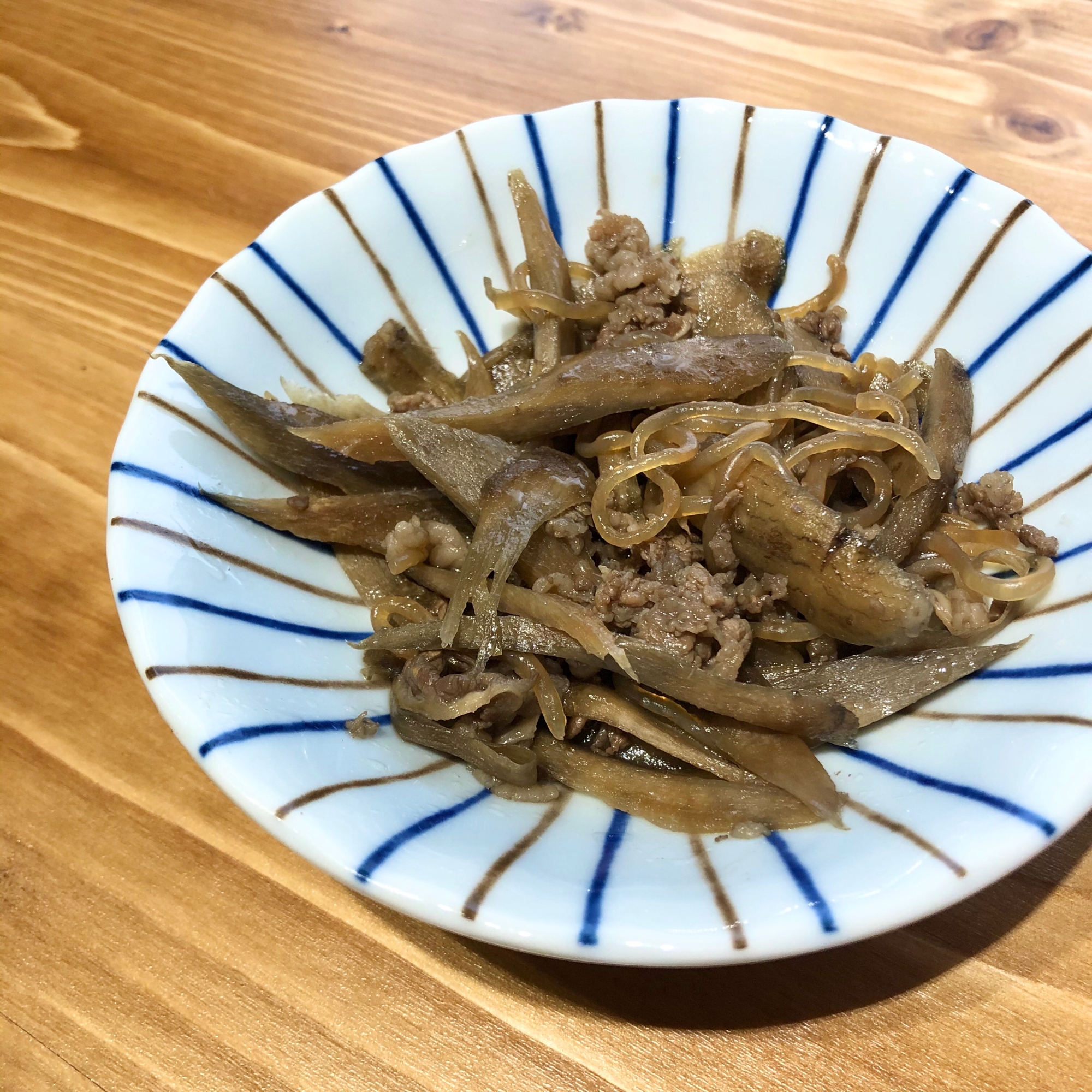 ごぼうと牛肉の時雨煮