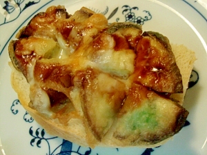 茄子の天ぷらトースト