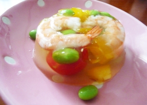 エビと黄色いパプリカのゼリー寄せ レシピ 作り方 By にっしー6308 楽天レシピ エビと黄色いパプリカのゼリー寄せ レシピ 作り方 By にっしー6308 楽天レシピ