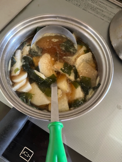 玉葱と大根のお味噌汁