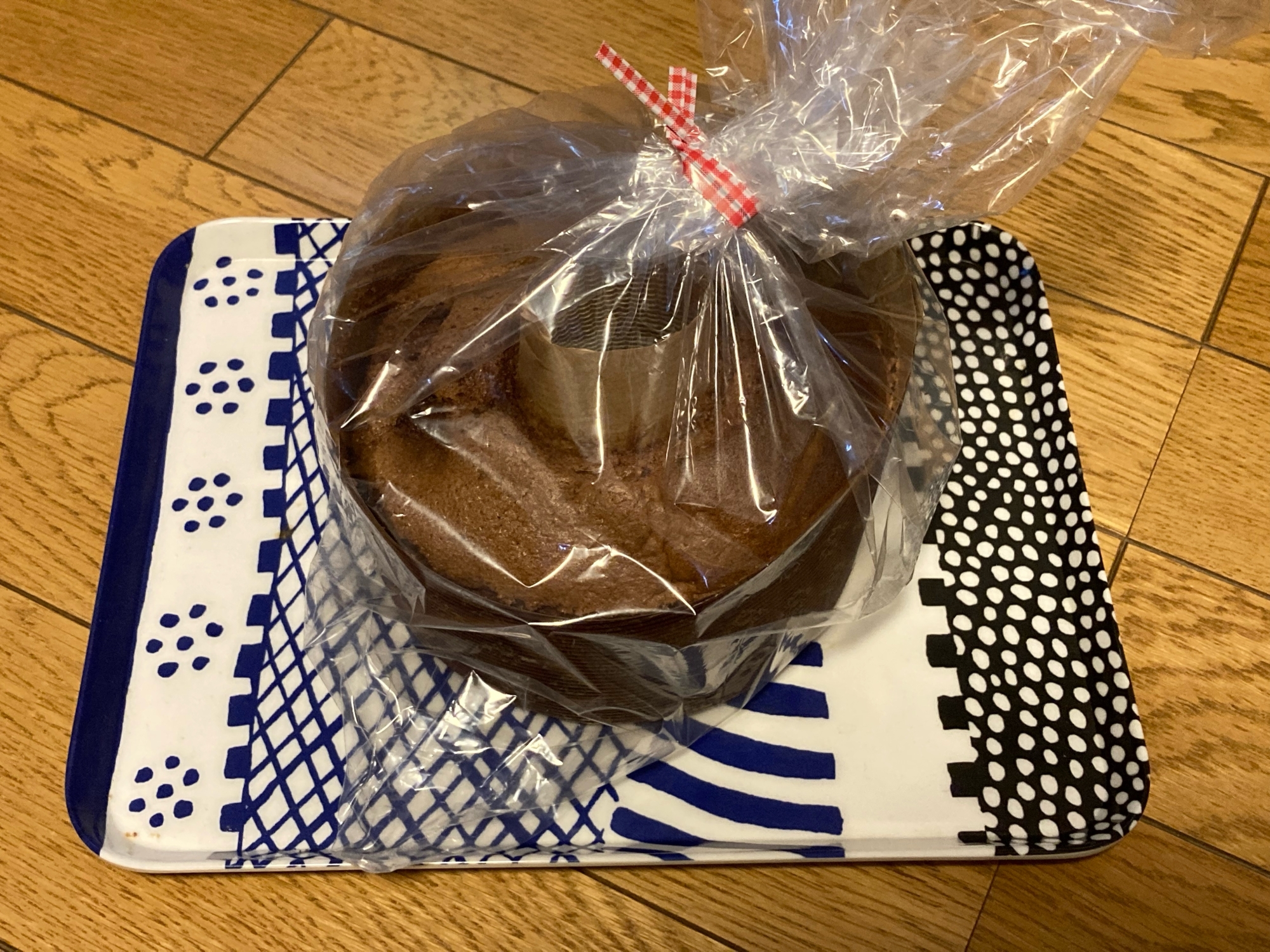 うちのおやつ　チョコレートシフォン　バレンタイン