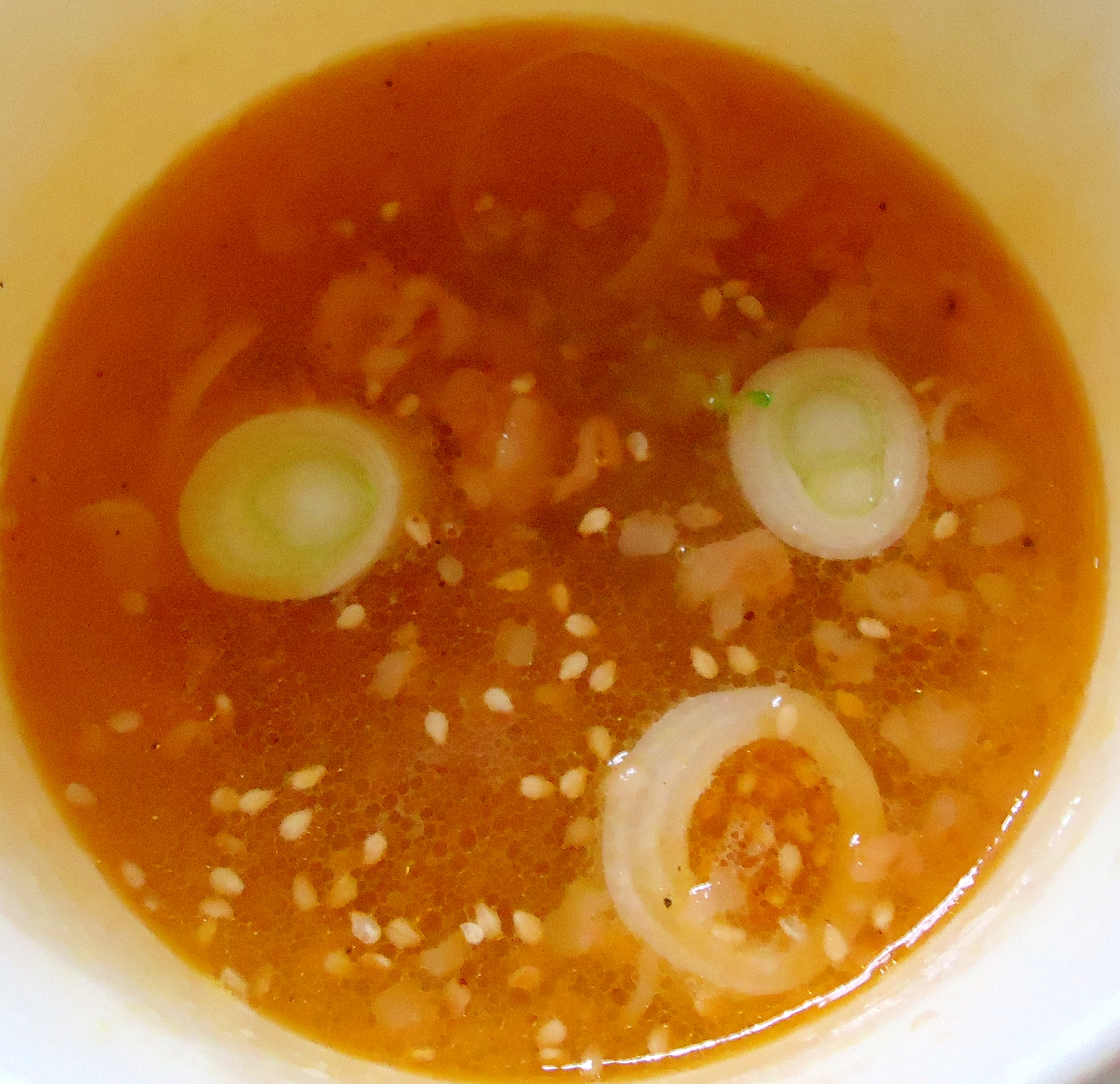 にんにくの芽入味付け牛で簡単スープ